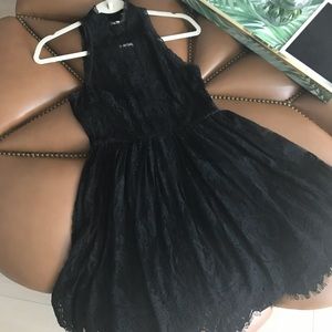 Freepeople black lace dress
